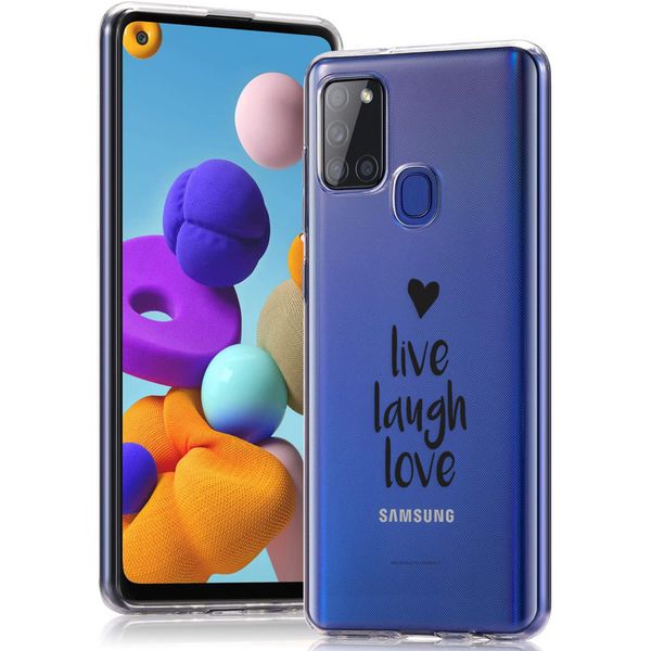 imoshion Design Hülle Samsung Galaxy A21s - Live Laugh Love