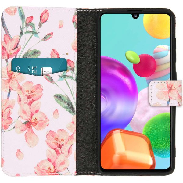 imoshion Design TPU Klapphülle für das Samsung Galaxy A41 - Blossom Watercolor