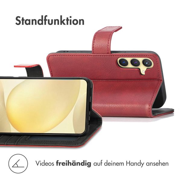 imoshion Luxuriöse Klapphülle Samsung Galaxy S25 / S24 - Rot