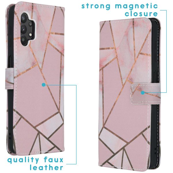 imoshion Design TPU Klapphülle für das Samsung Galaxy A32 (5G) - Pink Graphic