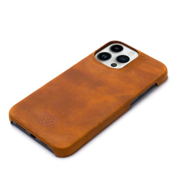 Wachikopa Full Wrap Back Cover für das iPhone 14 Pro - Camel