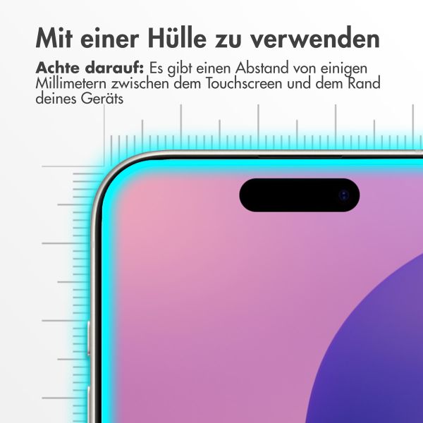 Accezz Displayschutz aus gehärtetem Glas für das Apple iPhone 16 Pro Max