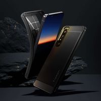 Spigen Rugged Armor Case Sony Xperia 1 III - Schwarz