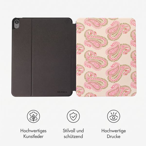 Selencia Vivid Klapphülle Apple iPad Air 11 Zoll (2026) M4 / (2025) M3 / (2024) M2 / Air 5 (2022) / Air 4 (2020) - Paisley Blush