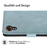 imoshion Luxuriöse Klapphülle für das Samsung Galaxy Xcover 7 - Hellblau