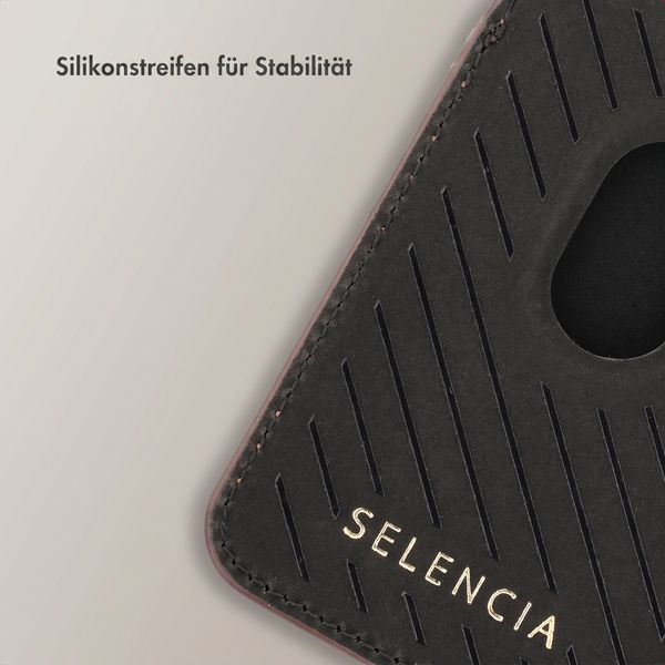 Selencia Croco Kartenhalter mit MagSafe - Choco Brown