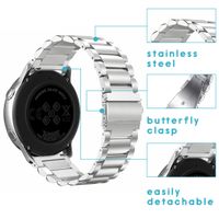 imoshion Armband aus Stahl für das Samsung Galaxy Watch 4 / 5 / 6 / 7 / FE (20 mm) - Silber