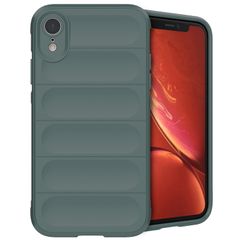 imoshion EasyGrip Back Cover für das iPhone Xr - Dunkelgrün