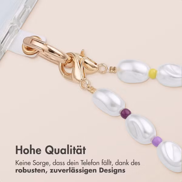 imoshion Farbige Handyketten Set mit Perlen – Rosa