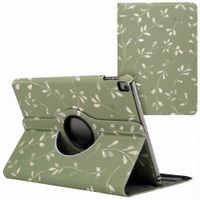 imoshion 360° drehbare Design Klapphülle Apple iPad 9 (2021) 10.2 Zoll / iPad 8 (2020) 10.2 Zoll / iPad 7 (2019) 10.2 Zoll - Green Flowers
