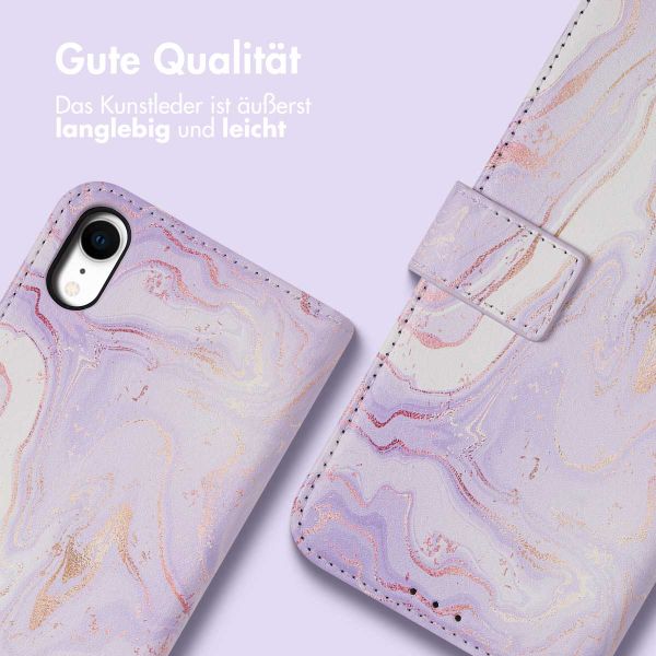 imoshion ﻿Design Klapphülle für das iPhone Xr - Purple Marble