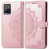 imoshion Mandala Klapphülle für das Vivo Y21(s) / Y33s - Rose Gold