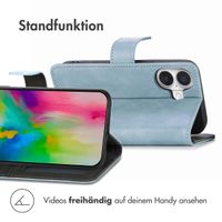 imoshion Luxuriöse Klapphülle Apple iPhone 16 - Hellblau