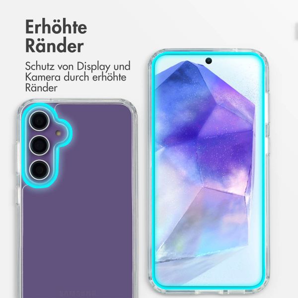 imoshion Back Cover mit Ständer für das Samsung Galaxy A55 - Transparent