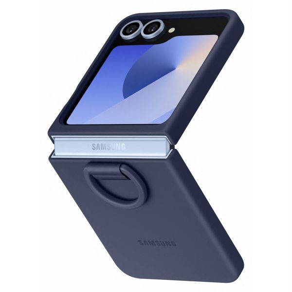 Samsung Original Silikon Cover Ring für das Galaxy Z Flip 6 - Navy