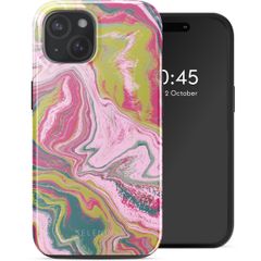 Selencia Vivid Rückabdeckung mit MagSafe Apple iPhone 15 - Marble Pink
