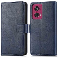 imoshion Luxuriöse Klapphülle Motorola Edge 50 Fusion - Dunkelblau