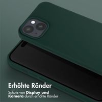 Selencia SilikonHülle mit abnehmbarem Band Apple iPhone 15 - Dunkelgrün