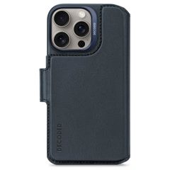 Decoded 2 in 1 Leather Klapphülle MagSafe für das iPhone 16 Pro - Navy