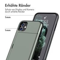 imoshion Backcover mit Kartenfach Apple iPhone 11 - Dunkelgrün