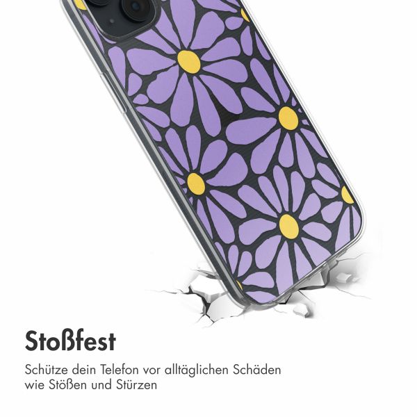 imoshion  Design Hülle für das iPhone 14 - Tropical Violet Flowers Connect