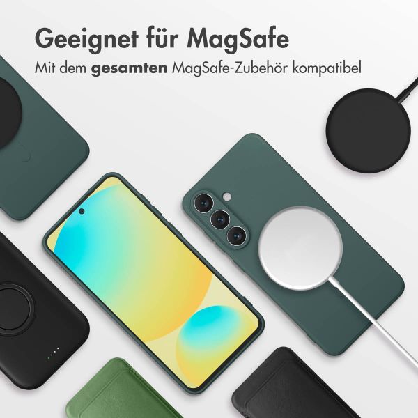 imoshion Color Back Cover mit MagSafe Samsung Galaxy S25 FE - Dunkelgrün