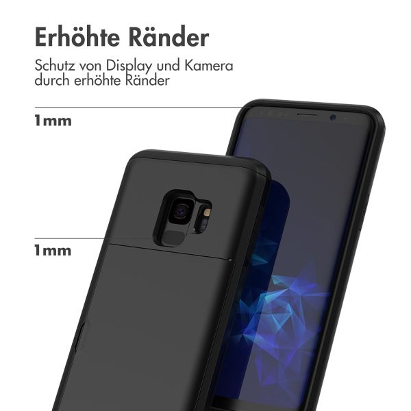 imoshion Backcover mit Kartenfach für das Samsung Galaxy S9 - Schwarz