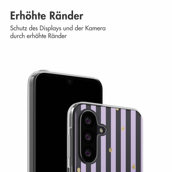 imoshion  Design Hülle für das Samsung Galaxy A26 - Sparkle Lines Lavender