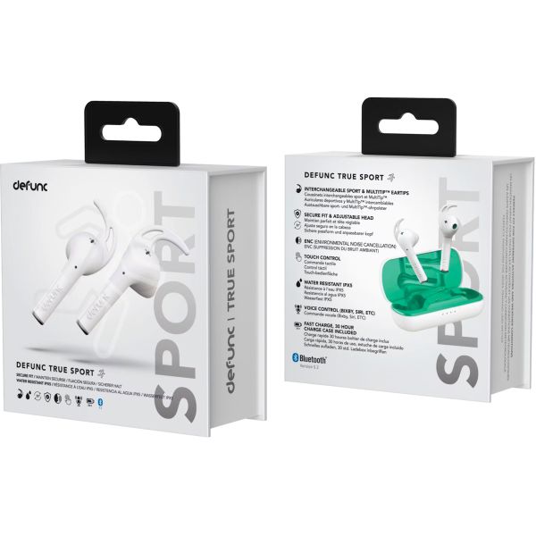 Defunc True Sport - In-Ear Kopfhörer - Bluetooth Kopfhörer - Weiß