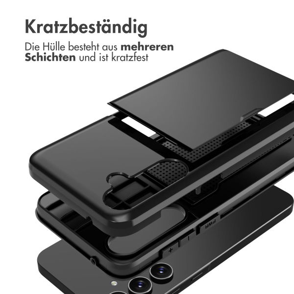 imoshion Backcover mit Kartenfach für das Samsung Galaxy A55 - Schwarz