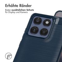 imoshion Brushed Back Cover Motorola Edge 60 Fusion - Dunkelblau