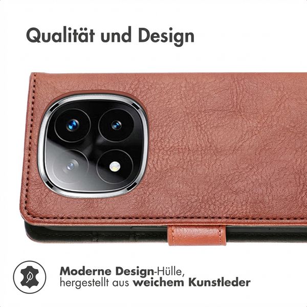imoshion Luxuriöse Klapphülle Xiaomi Poco X7 - Braun