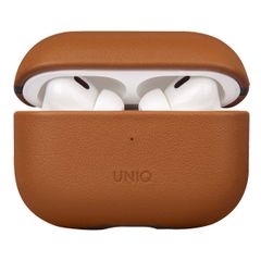 Uniq Terra Echtleder-Hülle für Apple AirPods Pro 2 - Toffee Brown