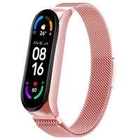 imoshion Magnetisches Milanaise Armband für das  Xiaomi Mi Band 5 / 6 - Rosa