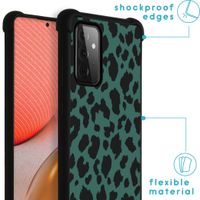 imoshion Design Hülle mit Band für das Samsung Galaxy A72 - Panther Illustration