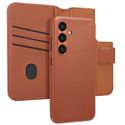 Accezz 2-in-1 Klapphülle aus Leder mit MagSafe für das Samsung Galaxy S24 - Sienna Brown