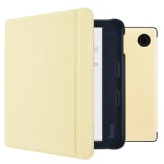 imoshion Canvas Sleepcover Klapphülle mit Stand Kobo Libra Colour - Glitter Gold