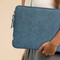Selencia Cord Laptop Hülle 15-16 Zoll - Laptop Sleeve - Slate Blue