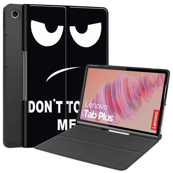 imoshion Design Klapphülle für das Lenovo Tab Plus - Don't touch