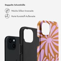 Selencia Vivid Back Cover Apple iPhone 15 - Modern Bloom Pink