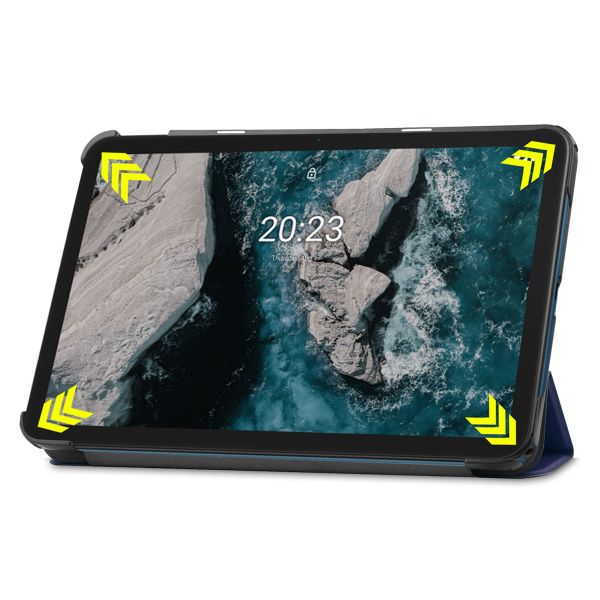 imoshion Trifold Klapphülle Nokia T20 - Dunkelblau