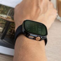 imoshion Full Cover glänzendes Hard Case Apple Watch Ultra / Ultra 2 / Ultra 3 - 49 mm - Schwarz