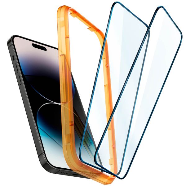 Spigen GLAStR Fit Displayschutzfolie 2er-Pack + Applicator Apple iPhone 14 Pro