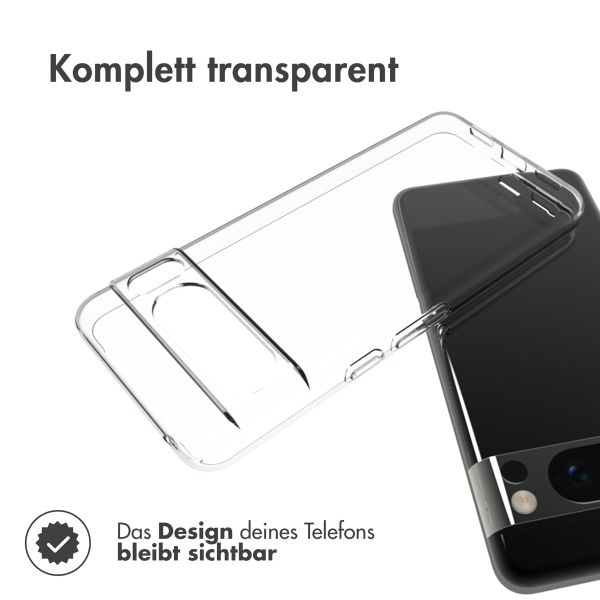 Accezz TPU Clear Cover für das Google Pixel 8 Pro - Transparent