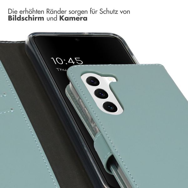 Selencia Echtleder Klapphülle für das Samsung Galaxy S23 - Air Blue