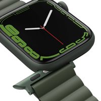 Uniq Revix doppelseitiges Armband für das  Apple Watch Series 1 t/m 11 / SE / Ultra (44/45/46/49 mm) - Pine (Green/Taupe)