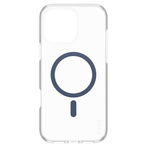 CARE by PanzerGlass Urban Combat Case MagSafe für das Apple iPhone 16 Pro Max - Transparent / Blau