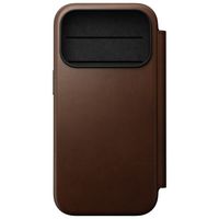 Nomad Modern Leather Folio Klapphülle Apple iPhone 18 Pro / 17 Pro - Brown