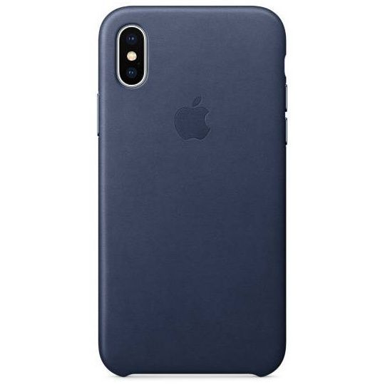 Apple Dunkelblaues Leder-Case für das iPhone X