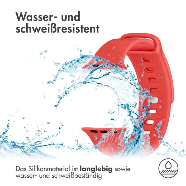 imoshion Silikonband für das Apple Watch Series 1-9 / SE - 38/40/41 mm / Series 10 - 42 mm - Rot